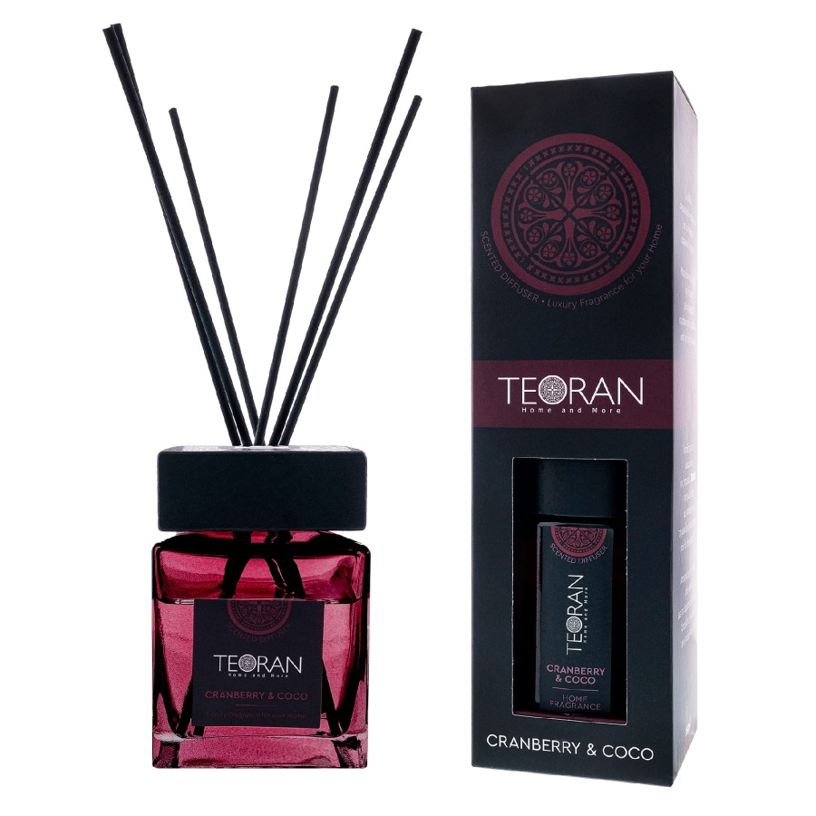 Cranberry Coco room perfumes on a stick square 150ml