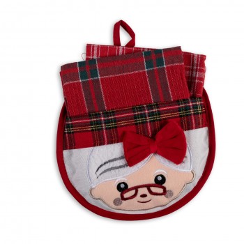 FAIRY 02 Σετ Κουζίνας Mrs Claus με 2 Πετσέτες 