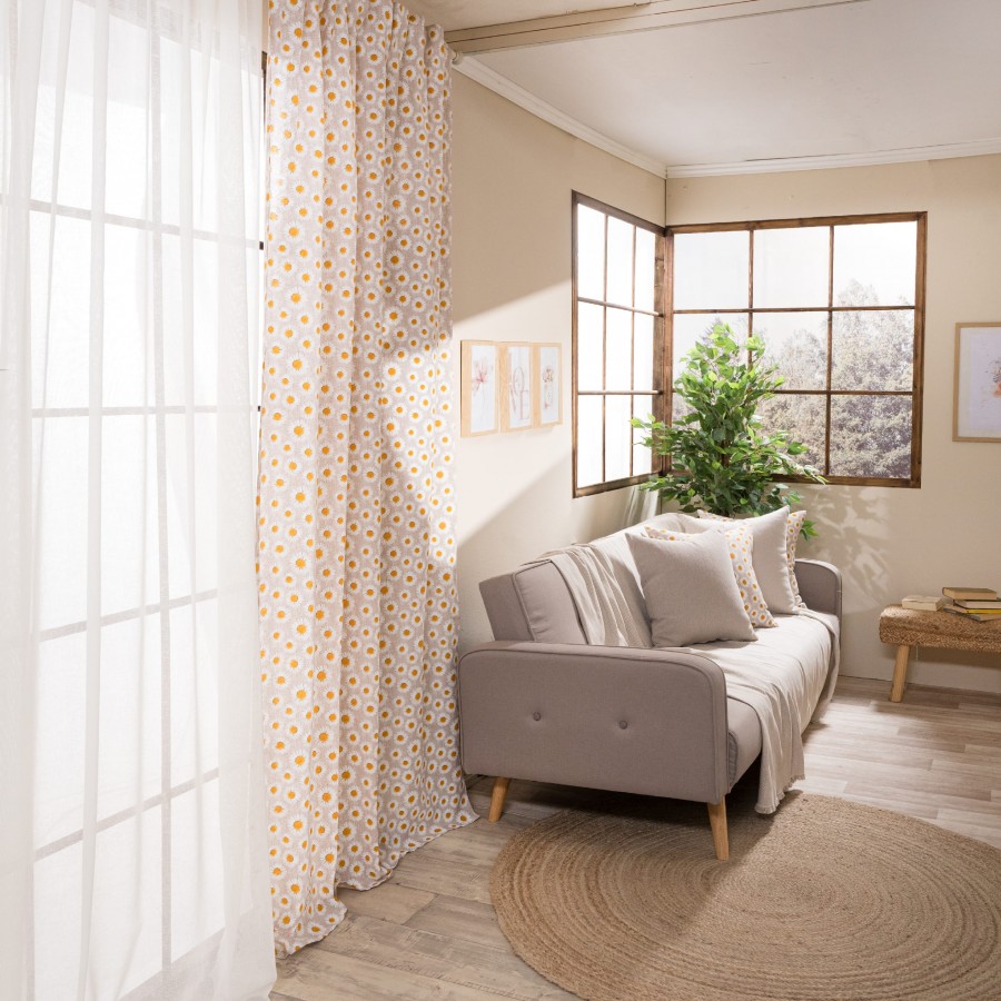  Κουρτίνα (Έτοιμη Ραμμένη) Floreta 01